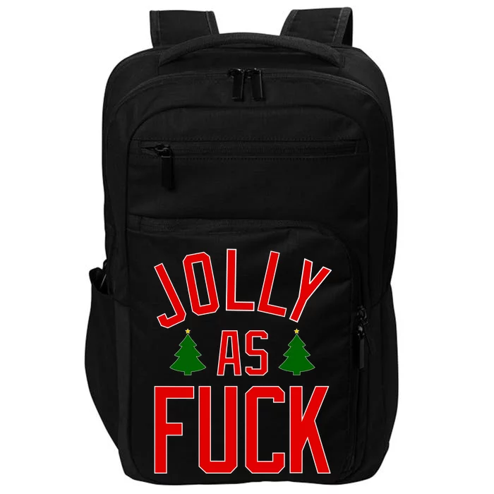 Jolly AF Funny Christmas Impact Tech Backpack