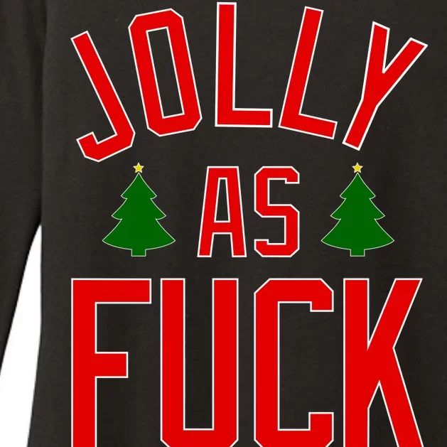 Jolly AF Funny Christmas Womens CVC Long Sleeve Shirt