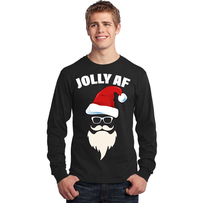 Jolly Af Hipster Santa Tall Long Sleeve T-Shirt