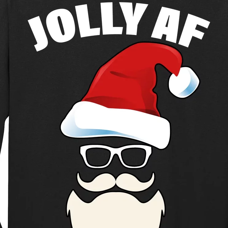 Jolly Af Hipster Santa Tall Long Sleeve T-Shirt