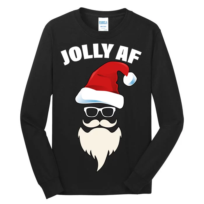 Jolly Af Hipster Santa Tall Long Sleeve T-Shirt