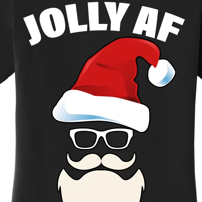 Jolly Af Hipster Santa Women's T-Shirt