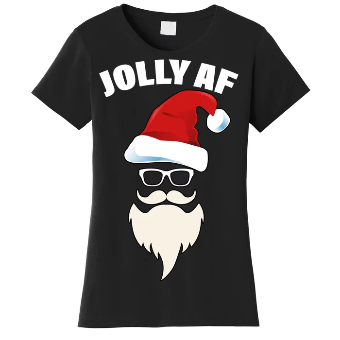 Jolly Af Hipster Santa Women's T-Shirt