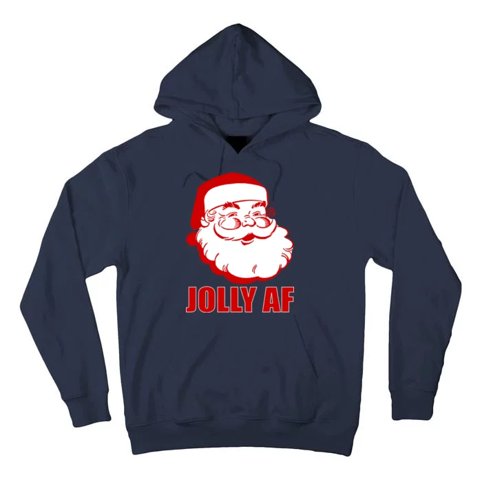 Jolly AF Santa Christmas Tall Hoodie