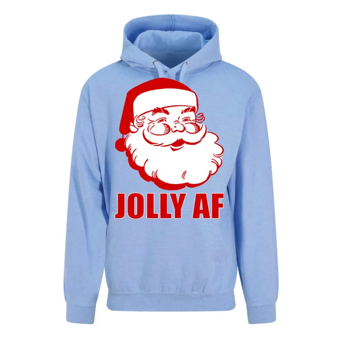 Jolly AF Santa Christmas Unisex Surf Hoodie