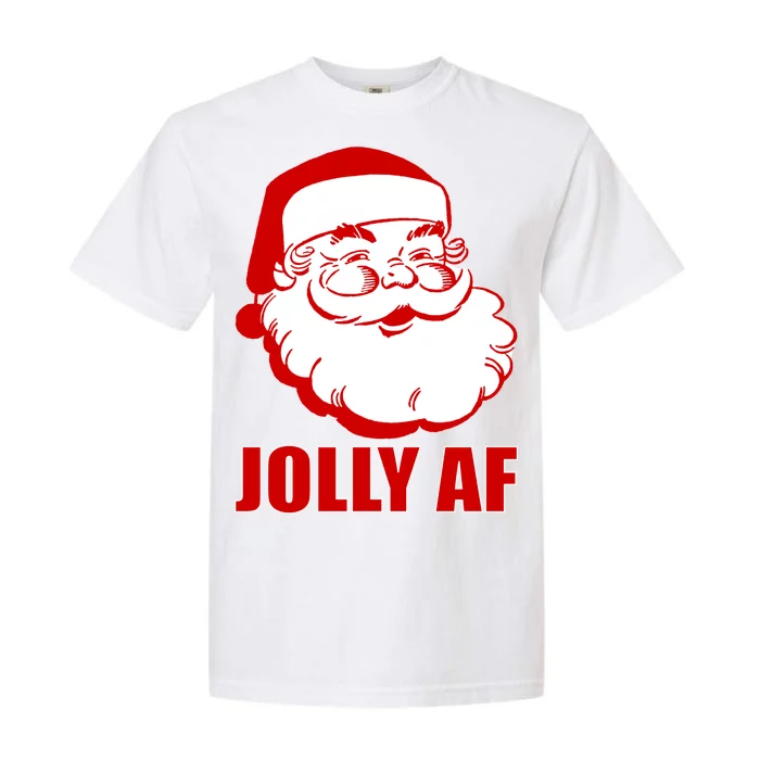 Jolly AF Santa Christmas Garment-Dyed Heavyweight T-Shirt