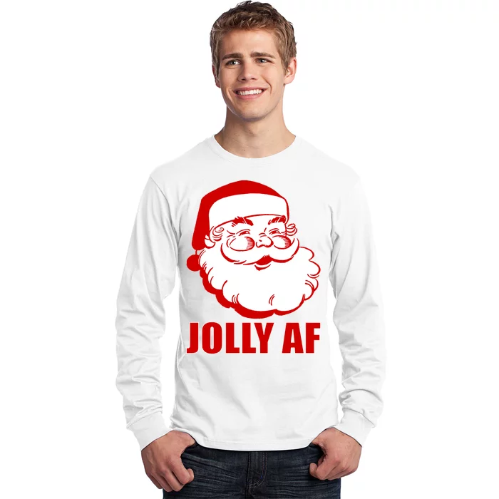 Jolly AF Santa Christmas Long Sleeve Shirt