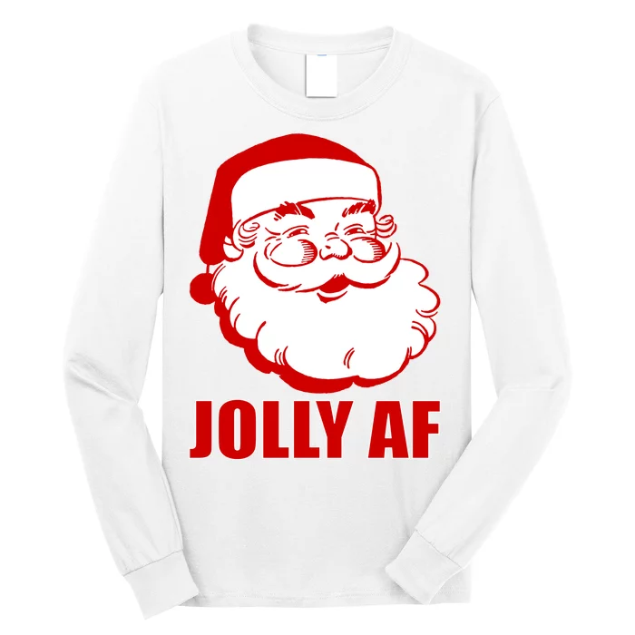 Jolly AF Santa Christmas Long Sleeve Shirt