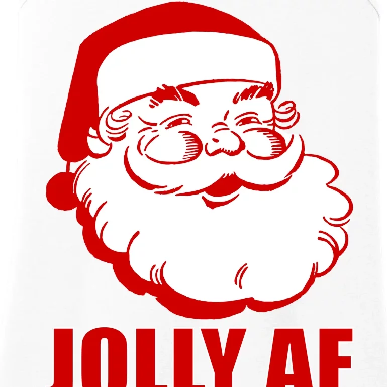 Jolly AF Santa Christmas Ladies Essential Tank