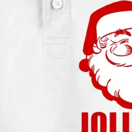 Jolly AF Santa Christmas Dry Zone Grid Performance Polo