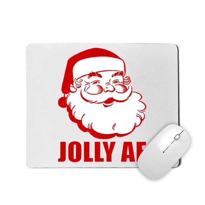 Jolly AF Santa Christmas Mousepad