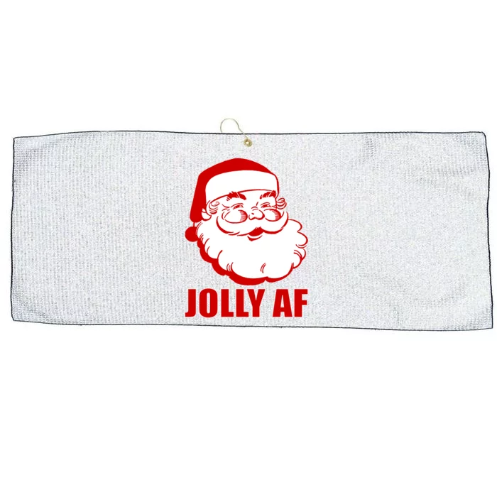 Jolly AF Santa Christmas Large Microfiber Waffle Golf Towel