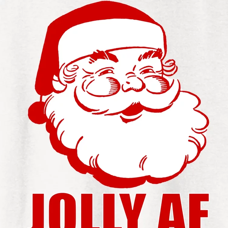 Jolly AF Santa Christmas Women's Crop Top Tee