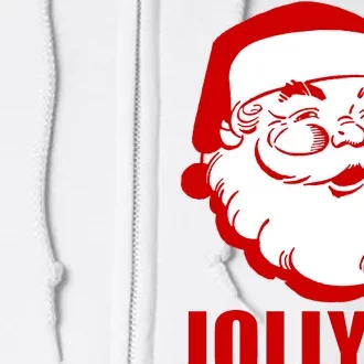 Jolly AF Santa Christmas Full Zip Hoodie