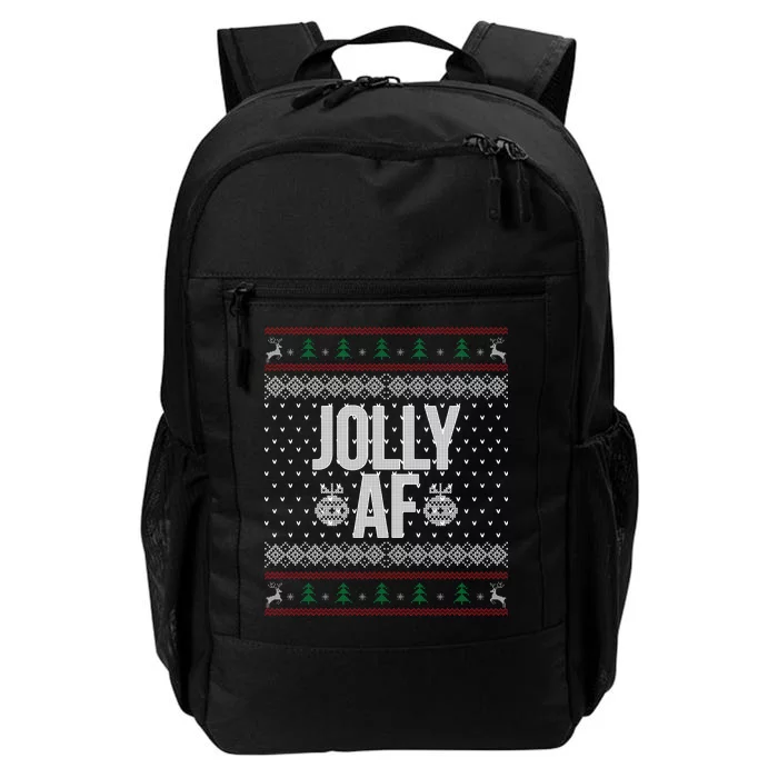 Jolly AF Ugly Christmas Daily Commute Backpack