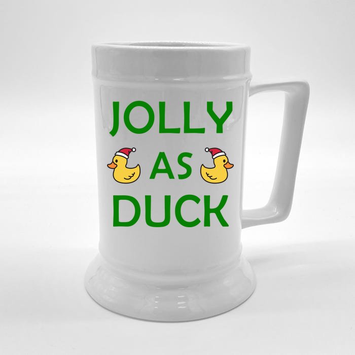 Jolly As Duck Front & Back Beer Stein