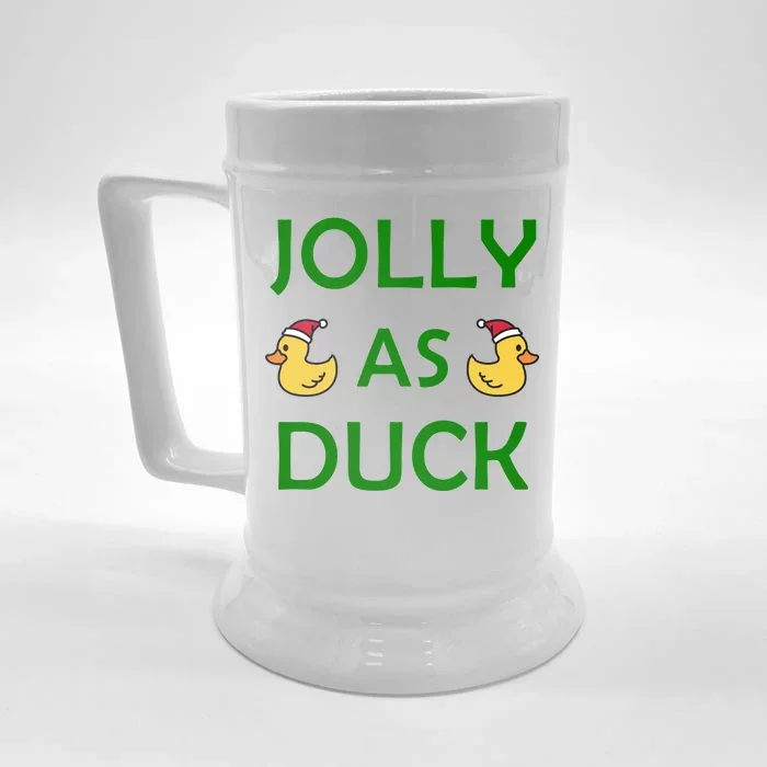 Jolly As Duck Front & Back Beer Stein