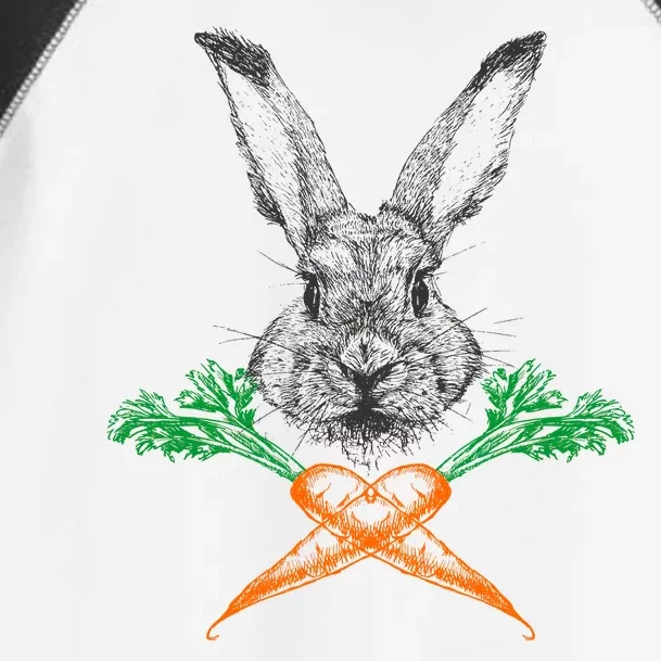 Jolly Roger Easter Bunny Crossbone Carrots Rabbit Toddler Fine Jersey T-Shirt