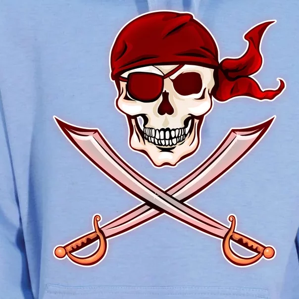 Jolly Roger Pirate Skull Flag Logo Unisex Surf Hoodie