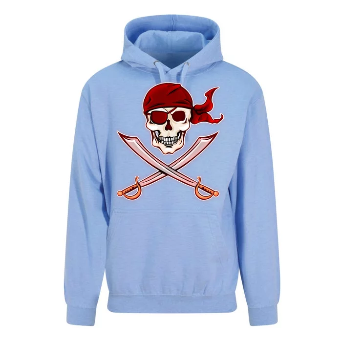 Jolly Roger Pirate Skull Flag Logo Unisex Surf Hoodie