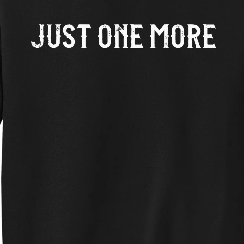 Just One More Drink Beer Drinkers Bourbon Whiskey Funny Tall Sweatshirt