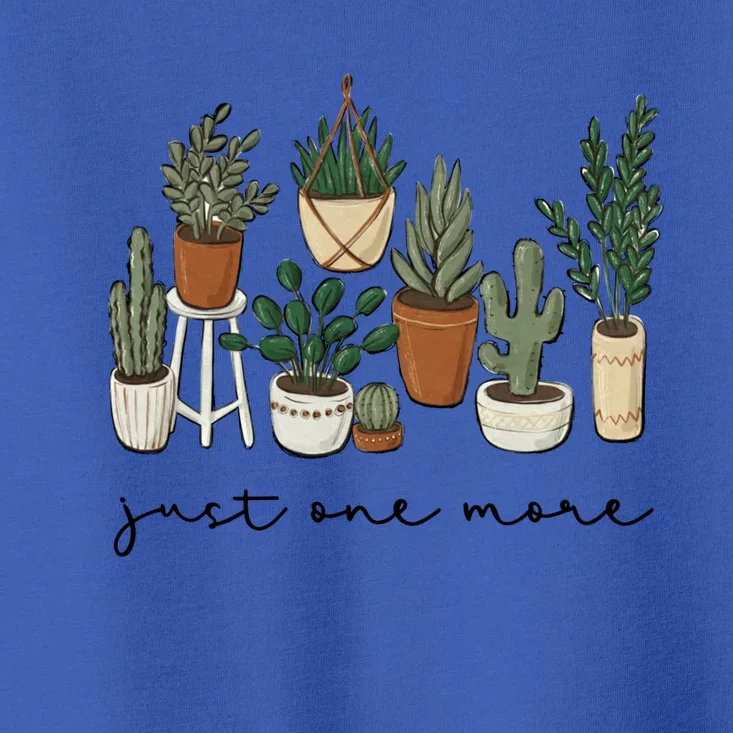 Just One More Plant Botanical Inspirational Cute Wildflower Gift Toddler T-Shirt