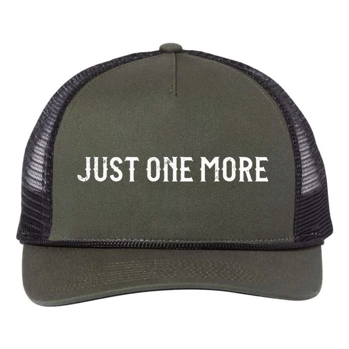 Just One More Drink Beer Drinkers Bourbon Whiskey Funny Retro Rope Trucker Hat Cap