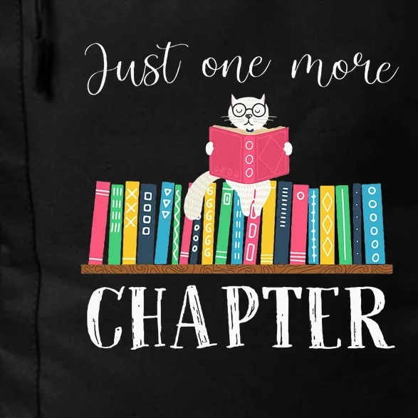 Just One More Chapter Cat Reading Book Bookworm Cat Hc Daily Commute Backpack