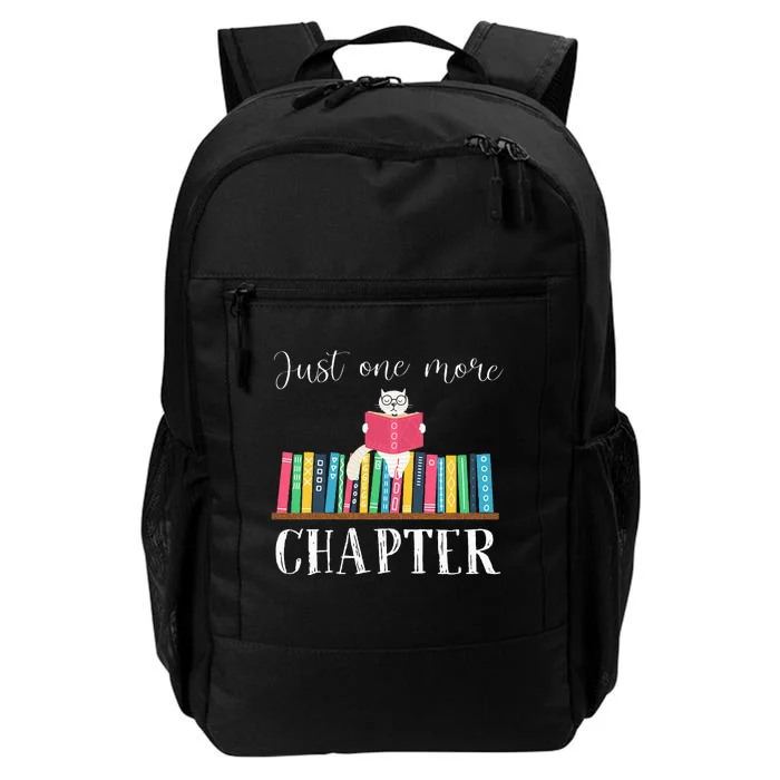 Just One More Chapter Cat Reading Book Bookworm Cat Hc Daily Commute Backpack