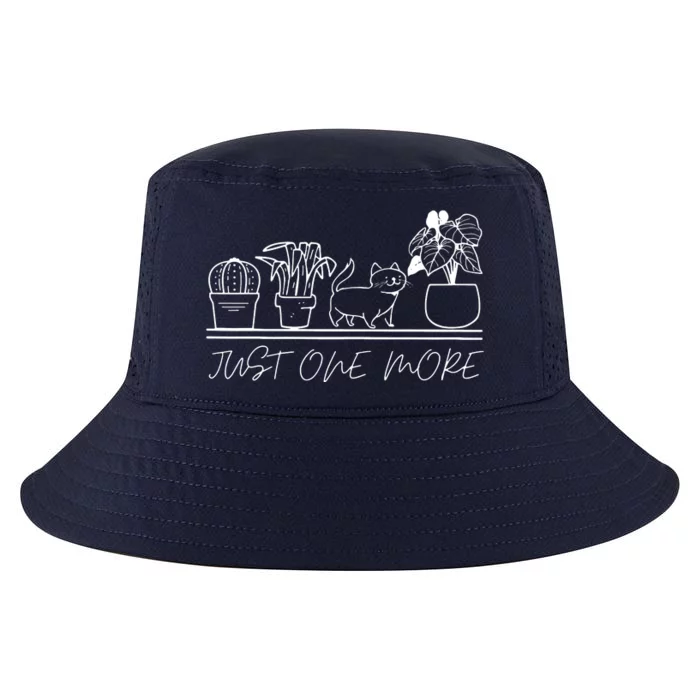 Just One More Plant For Plants And Cats Lovers Cool Comfort Performance Bucket Hat