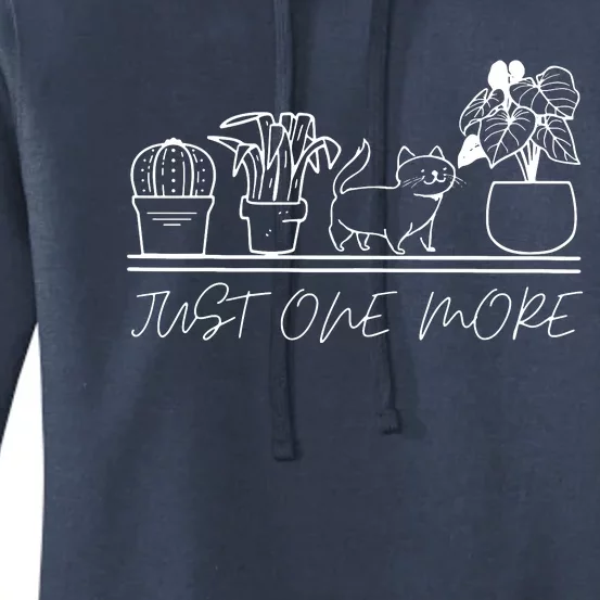 Just One More Plant For Plants And Cats Lovers Women's Pullover Hoodie