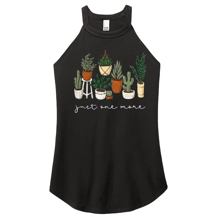 Just One More Plant Gardening Funny Plant Lady Lover Women’s Perfect Tri Rocker Tank