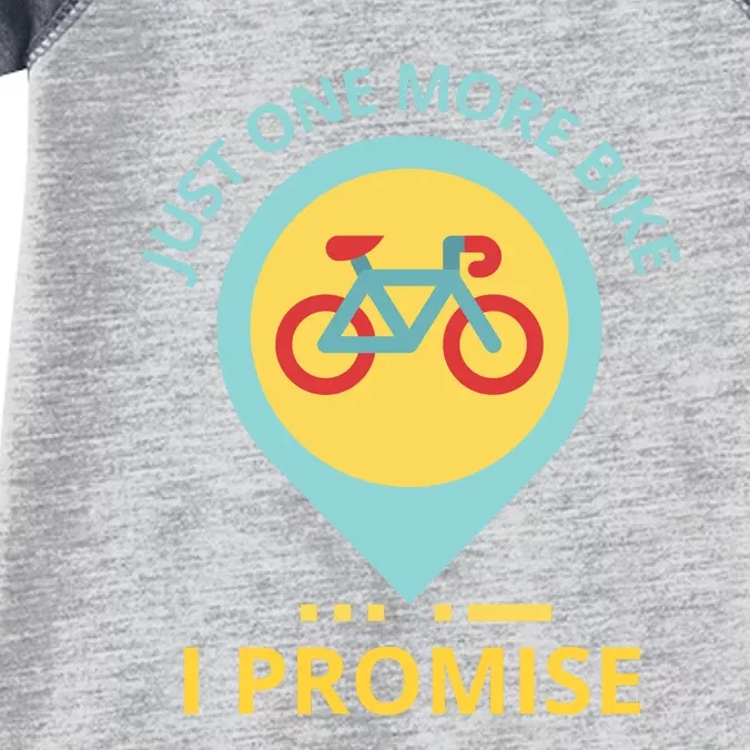 Just One More Bike I Promise Funny Bicycle Infant Baby Jersey Bodysuit