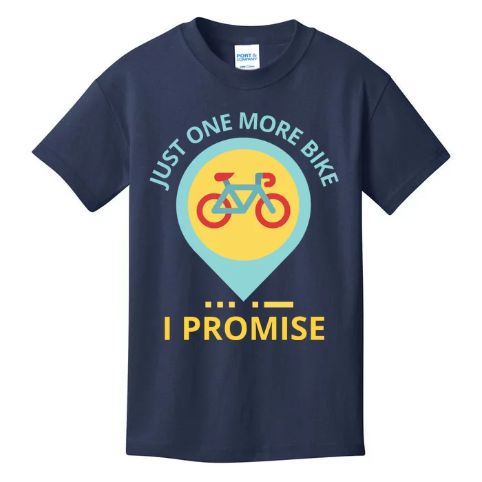 Just One More Bike I Promise Funny Bicycle Kids T-Shirt