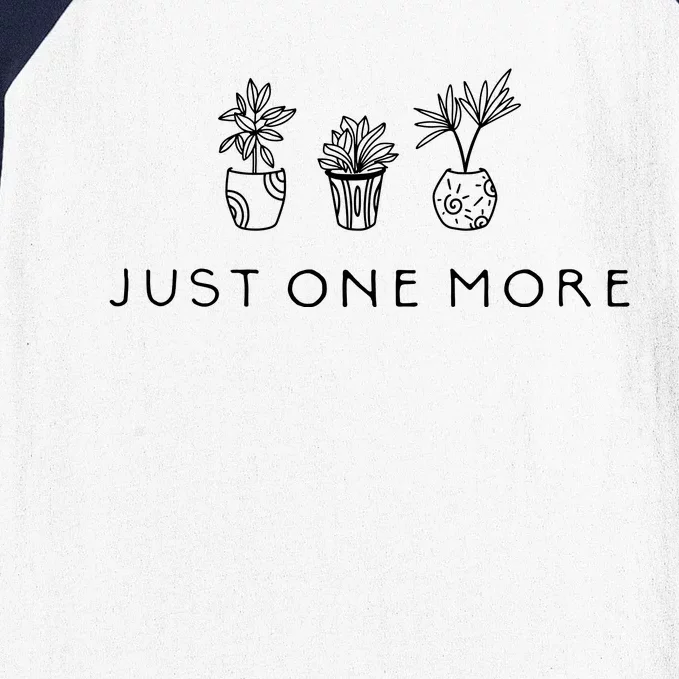 Just One More Plant Funny Pod Baseball Sleeve Shirt