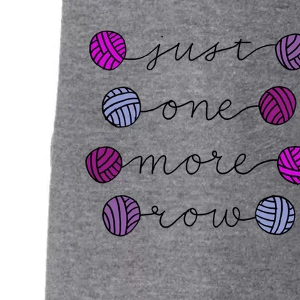 Just One More Row Great Gift Doggie 3-End Fleece Hoodie