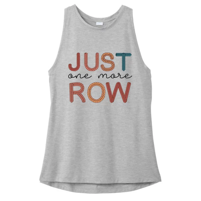 Just One More Row Yarn Ladies Tri-Blend Wicking Tank