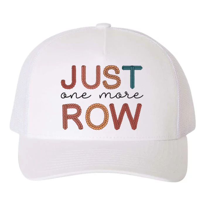 Just One More Row Yarn Yupoong Adult 5-Panel Trucker Hat