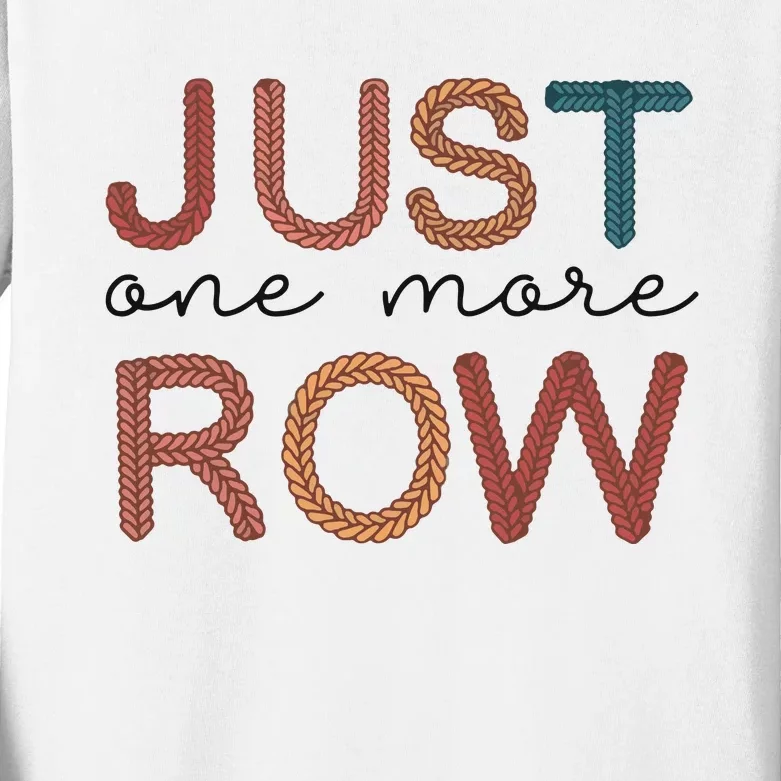 Just One More Row Yarn Kids Long Sleeve Shirt