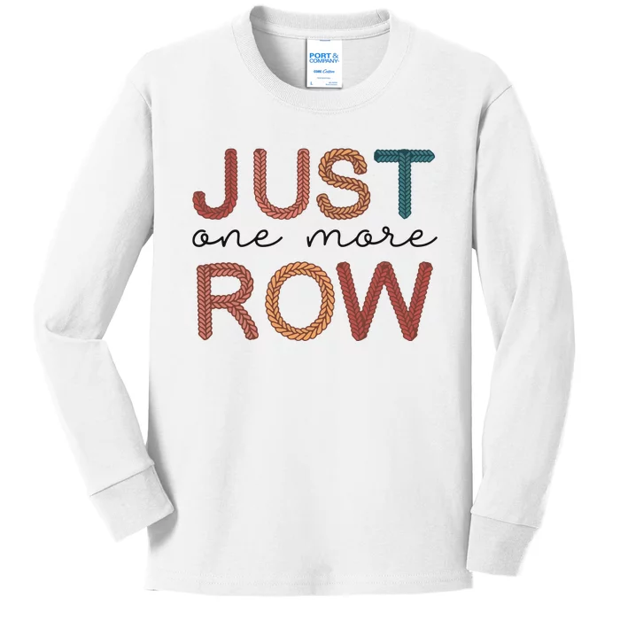 Just One More Row Yarn Kids Long Sleeve Shirt