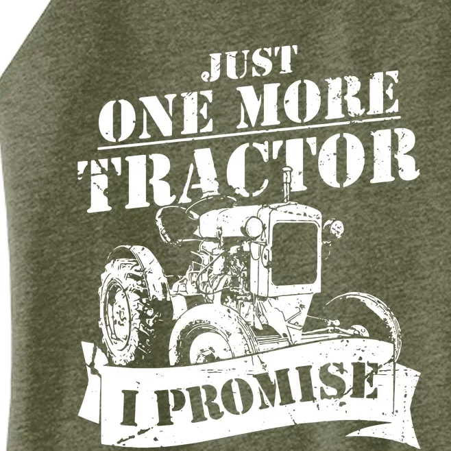 Just One More Tractor Funny Farmer Women’s Perfect Tri Rocker Tank