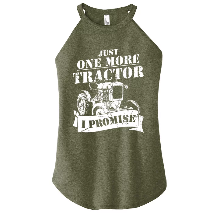 Just One More Tractor Funny Farmer Women’s Perfect Tri Rocker Tank