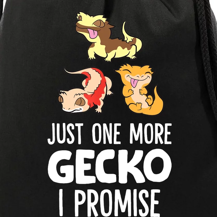 Just One More Crested Gecko I Promise Crested Gecko Owner Drawstring Bag