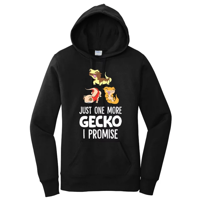 Just One More Crested Gecko I Promise Crested Gecko Owner Women's Pullover Hoodie