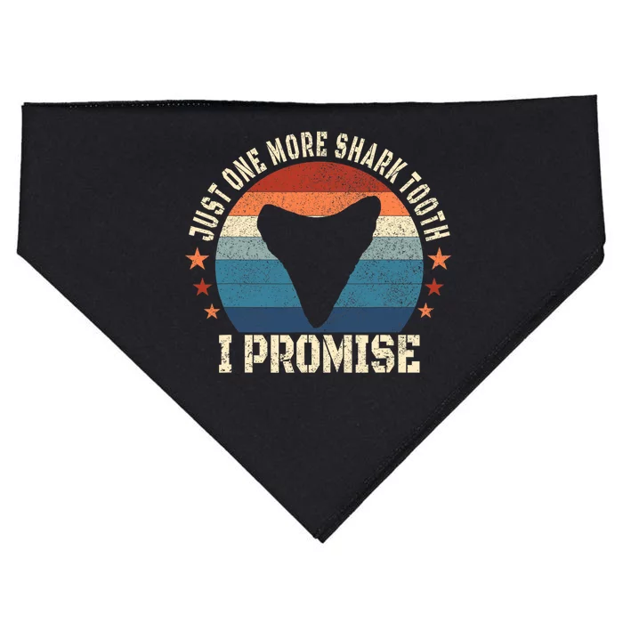 Just One More Shark Th I Promise Fossil Hunter USA-Made Doggie Bandana