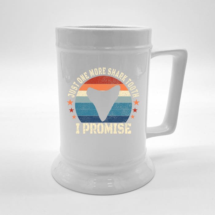 Just One More Shark th I Promise Fossil Hunter Front & Back Beer Stein