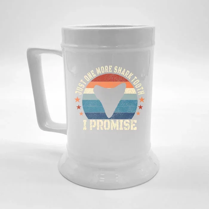 Just One More Shark th I Promise Fossil Hunter Front & Back Beer Stein