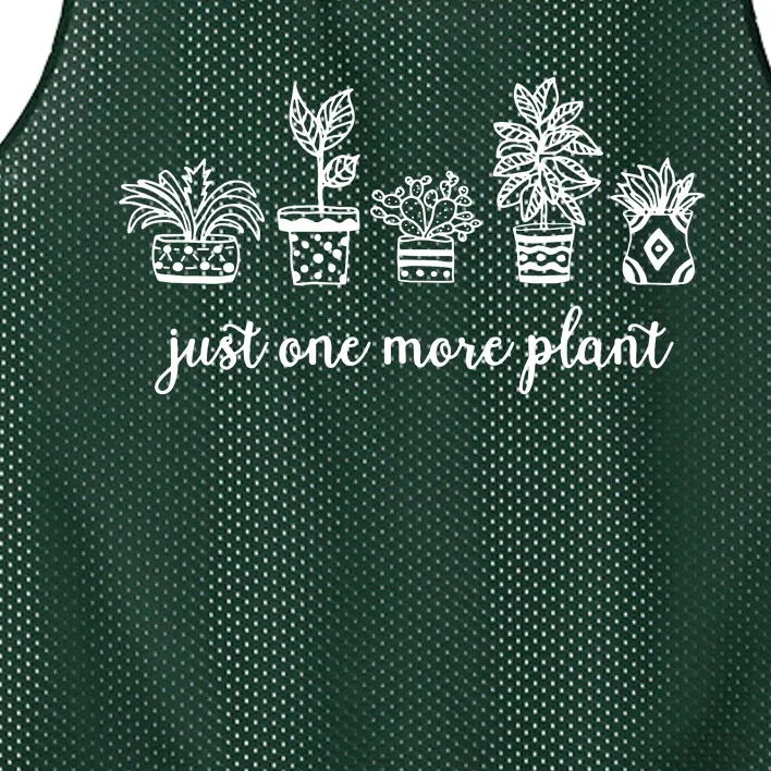 Just One More Plant Mesh Reversible Basketball Jersey Tank