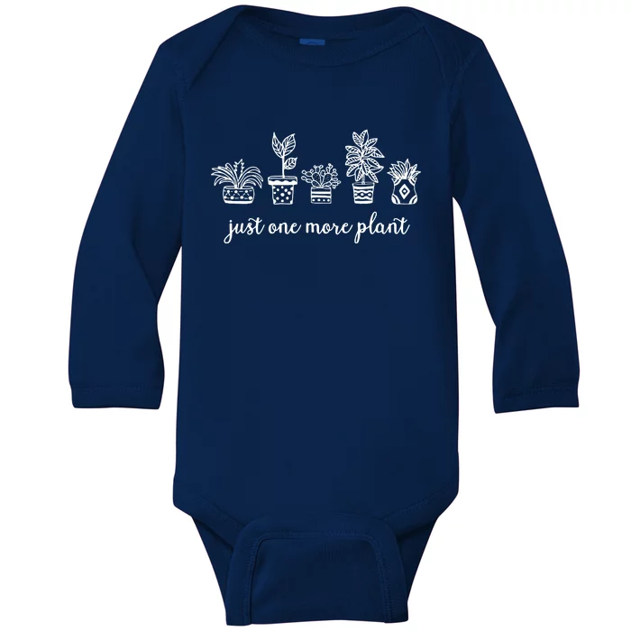 Just One More Plant Baby Long Sleeve Bodysuit