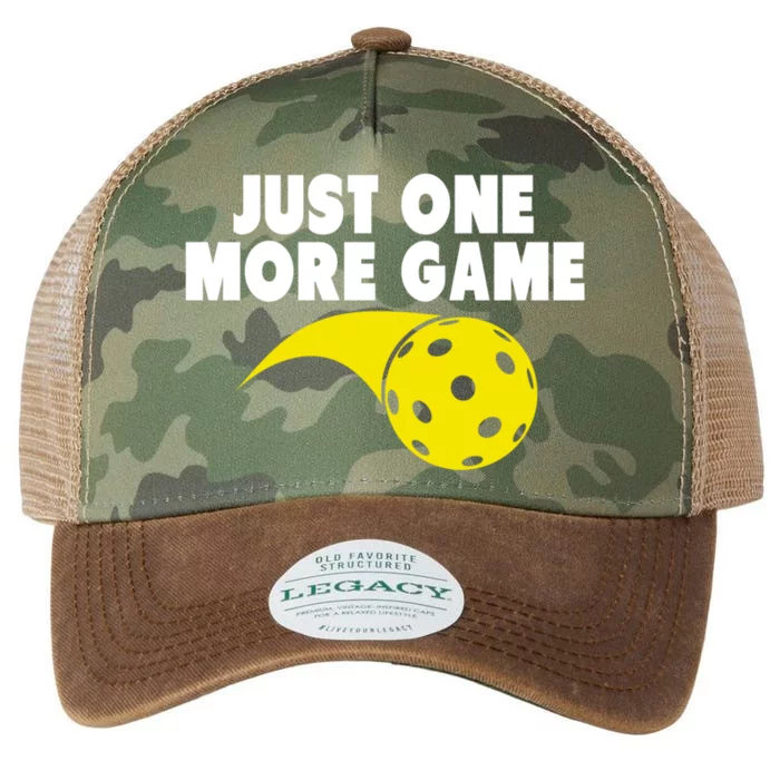 Just One More Game Pickleball Gift Legacy Tie Dye Trucker Hat